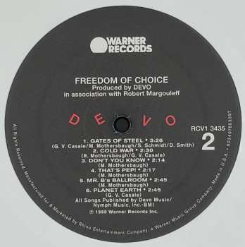 LP Devo: Freedom Of Choice LTD | CLR
