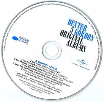 5CD/Doos Dexter Gordon: 5 Original Albums