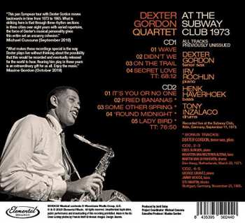 2CD Dexter Gordon: At The Subway Club 1973