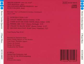 CD Dexter Gordon Quartet: I Want More