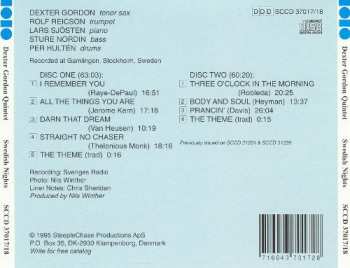 2CD Dexter Gordon Quintet: Swedish Nights