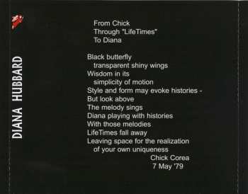 CD Diana Hubbard: LifeTimes