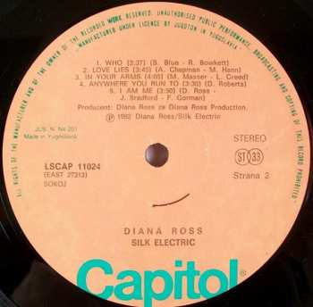 LP Diana Ross: Silk Electric