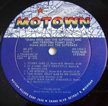 LP Diana Ross: Sing And Perform "Funny Girl"