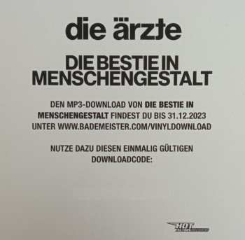 2LP Die Ärzte: Die Bestie In Menschengestalt
