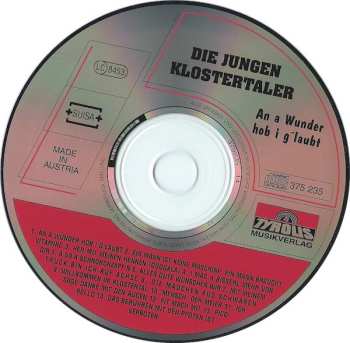 CD Die Jungen Klostertaler: An A Wunder Hob I G'laubt