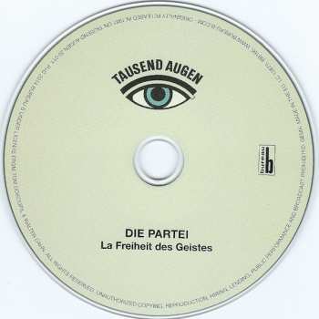 CD Die Partei: La Freiheit Des Geistes