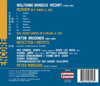 CD Wolfgang Amadeus Mozart: Requiem • Ave Verum / Motets