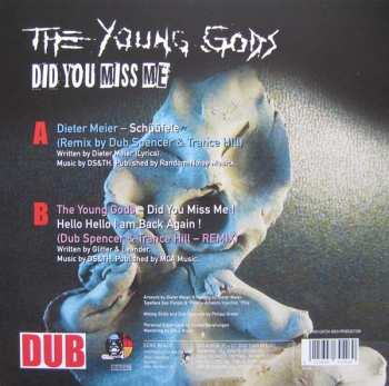 SP The Young Gods: Schüüfele / Did You Miss Me (Dub Spencer & Trance Hill Remixes)