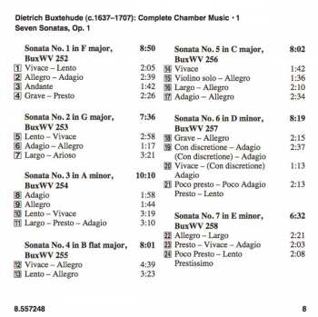 CD Lars Ulrik Mortensen: Complete Chamber Music Vol. 1 : Seven Sonatas, Op. 1