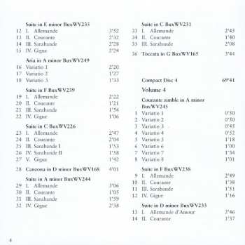 4CD Dieterich Buxtehude: Complete Harpsichord Music