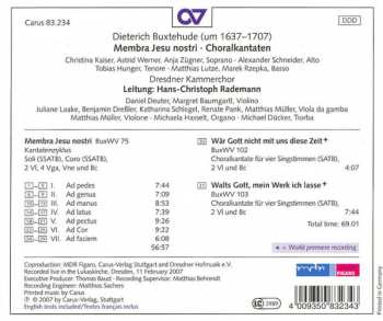 CD Dieterich Buxtehude: Membra Jesu Nostri