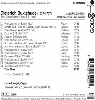 CD Dieterich Buxtehude: Early Organ Works