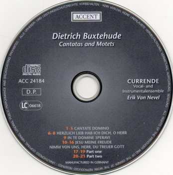 CD Dieterich Buxtehude: In Te Domine Speravi - Cantatas And Motets