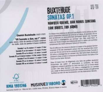 CD Dieterich Buxtehude: Sonatas Op.1