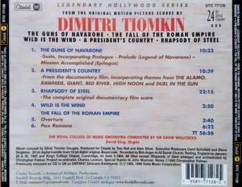 CD Dimitri Tiomkin: The Guns Of Navarone • The Fall Of The Roman Empire • Wild Is The Wind • A President's Country • Rhapsody Of Steel (From The Original Motion Picture Scores)