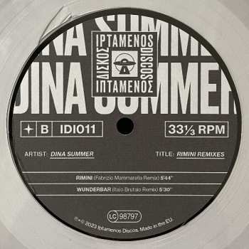 LP Dina Summer: Rimini Remixes LTD | NUM | CLR