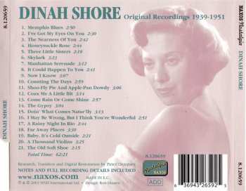 CD Dinah Shore: Original Recordings 1939-1951