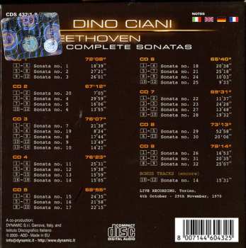 9CD Dino Ciani: Dino Ciani - Beethoven: Complete Sonatas