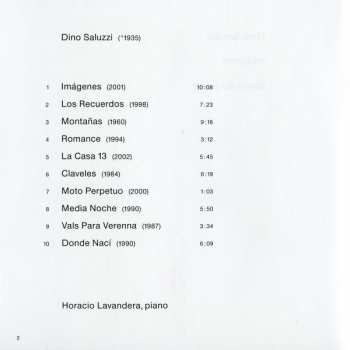 CD Dino Saluzzi: Imágenes (Music For Piano)
