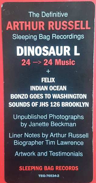 2CD/Doos Dinosaur L: 24 → 24 Music (The Definitive Arthur Russell Sleeping Bag Recordings)