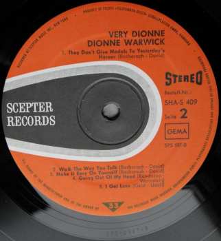 LP Dionne Warwick: Very Dionne