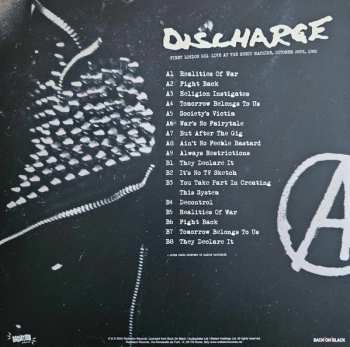LP Discharge: First London Gig, Live At The Music Machine, October 28th, 1980 CLR | LTD
