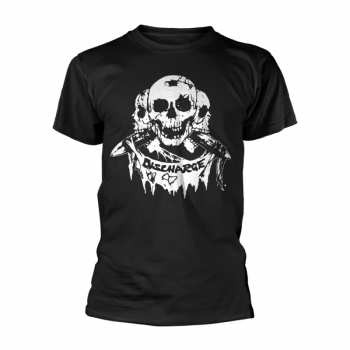 Merch Discharge: T-shirt 3 Skulls (black)