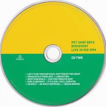 2CD/DVD Pet Shop Boys: Discovery Live In Rio 1994