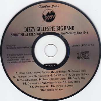 2CD Dizzy Gillespie Big Band: Showtime At The Spotlite, 52nd Street, New York City, June 1946