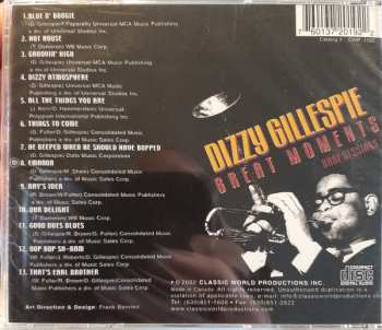 CD Dizzy Gillespie: Great Moments Rare Sessions