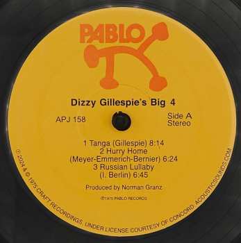 LP Dizzy Gillespie's Big 4: Dizzy Gillespie's Big 4 LTD | NUM