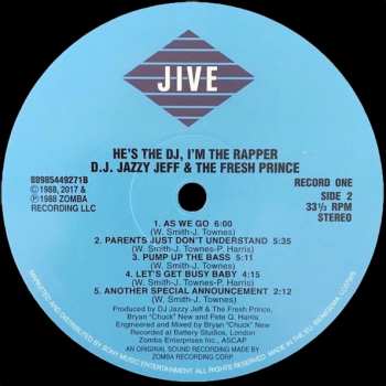 2LP DJ Jazzy Jeff & The Fresh Prince: He's The DJ, I'm The Rapper