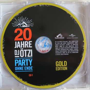 2CD DJ Ötzi: 20 Jahre DJ Ötzi Party Ohne Ende Gold Edition