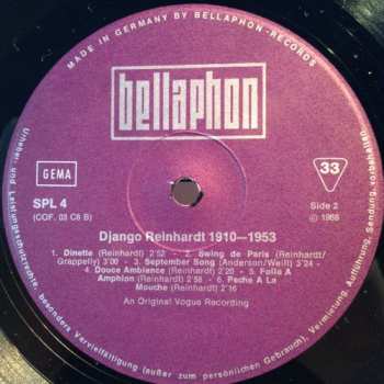 5LP/Doos Django Reinhardt: 1910 - 1953