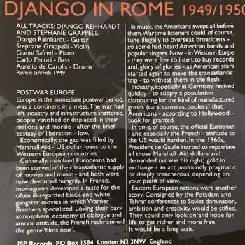 4CD Django Reinhardt: Django In Rome 1949 / 1950