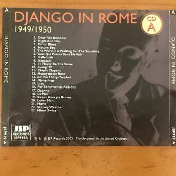 4CD Django Reinhardt: Django In Rome 1949 / 1950