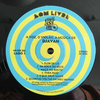 LP Djavan: A Voz, O Violão, A Música De Djavan