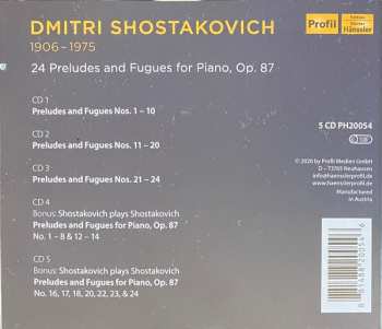 5CD/Doos Dmitri Shostakovich: 24 Preludes And Fugues For Piano, Op. 87