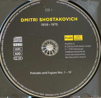5CD/Doos Dmitri Shostakovich: 24 Preludes And Fugues For Piano, Op. 87