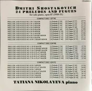 3CD Dmitri Shostakovich: 24 Preludes And Fugues Op 87