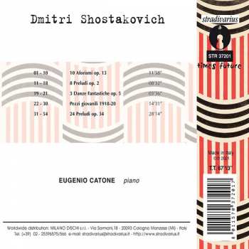 CD Dmitri Shostakovich: Complete Piano Works Vol.1