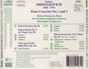 CD Dmitri Shostakovich: Piano Concertos Nos. 1 And 2 • Festive Overture • "The Age Of Gold"