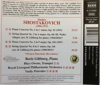 CD Dmitri Shostakovich: Piano Concertos Nos. 1 And 2 / String Quartet No. 8 (Arranged For Piano)