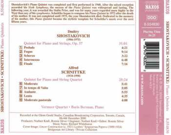 CD Dmitri Shostakovich: Piano Quintets