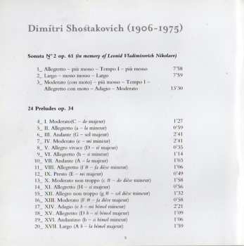 CD Dmitri Shostakovich: Piano Sonata Nº 2 / 24 Preludes 