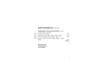 SACD Dmitri Shostakovich: Shostakovich: Symphony No. 11 "The Year 1905"