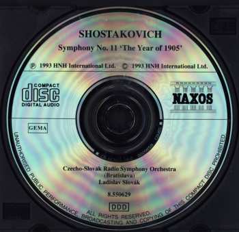 CD Dmitri Shostakovich: Symphony No. 11 'The Year Of 1905'