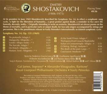 CD Dmitri Shostakovich: Symphony No. 14