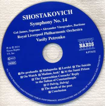 CD Dmitri Shostakovich: Symphony No. 14